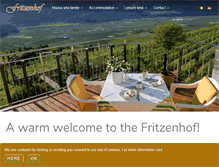 Tablet Screenshot of fritzenhof.com